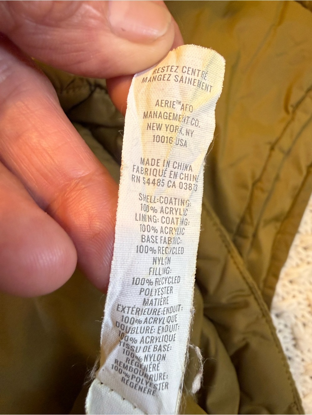 Offline by aerie women’s small Olive Green Quilted Puffer Vest - Picture 10 of 12